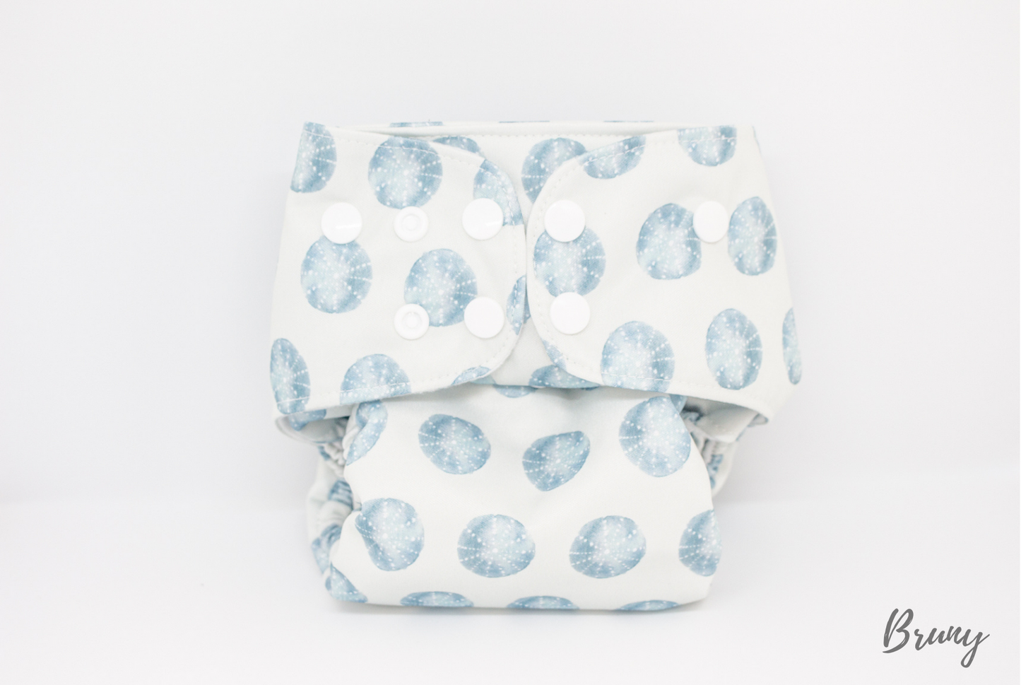 A picture of the Bruny pattern on a Love Their Soul nappy shell